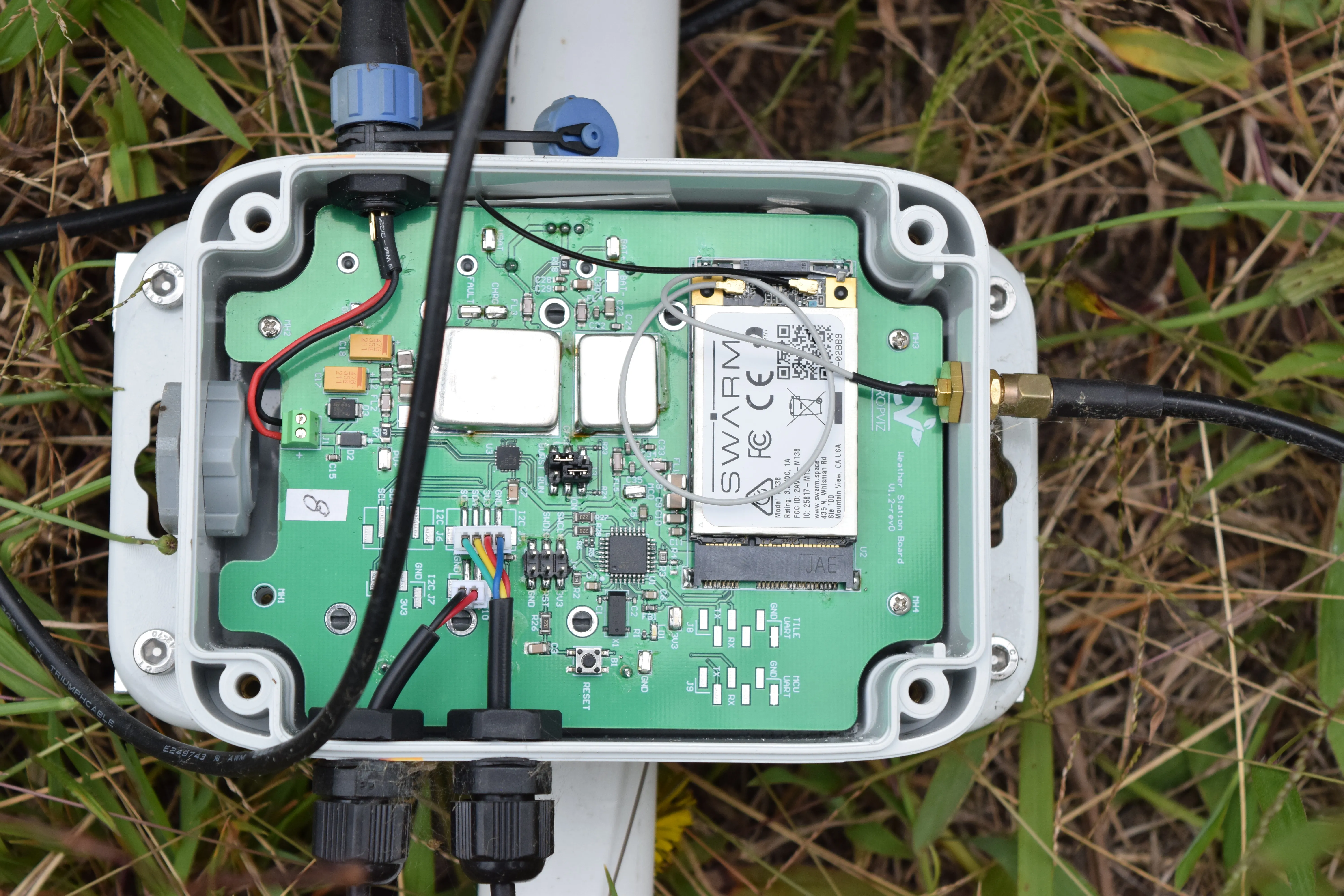 Assembled circuit board for the main electronics